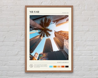 Real Photo, Miami Print, Miami Wall Art, Miami Poster, Miami Photo, Miami Poster Print, Miami Wall Decor, Florida Poster Print, USA
