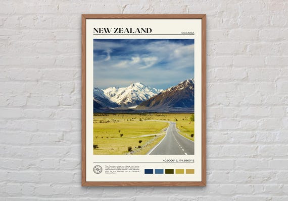 Real Photo, New Zealand Print, New Zealand Art, New Zealand Poster, New Zealand Photo, New Zealand Poster Print, New Zealand Decor