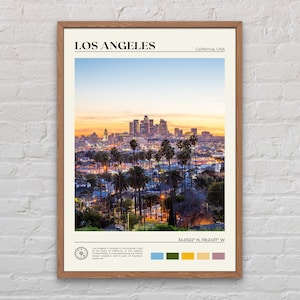 Vraie photo, impression Los Angeles, art mural Los Angeles, affiche de Los Angeles, photo de Los Angeles, impression d'affiche de Los Angeles, Californie