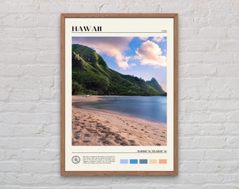 Echtes Foto, Hawaii Print, Hawaii Wandkunst, Hawaii Poster, Hawaii Foto, Hawaii Poster Druck, Hawaii Wanddekor, Hawaiianische Inseln