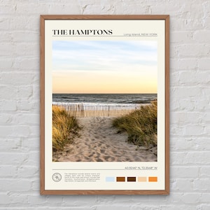 Fotografía real, impresión de los Hamptons, arte de los Hamptons, póster de los Hamptons, fotografía de los Hamptons, decoración de los Hamptons, póster impreso de Nueva York