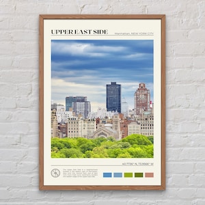 Real Photo, Upper East Side Print, Upper East Side Wall Art, Upper East Side Poster, Upper East Side Photo, Manhattan, New York City