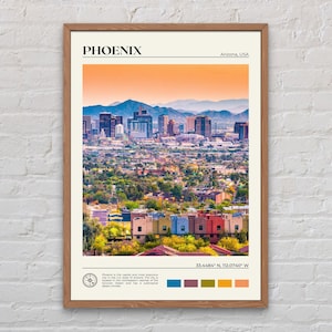 Echte foto, Phoenix-afdruk, Phoenix-muurkunst, Phoenix-poster, Phoenix-foto, Phoenix-posterafdruk, Phoenix-muurdecoratie, Arizona-afdruk afbeelding 1