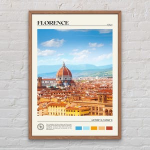 Foto real, Impresión de Florencia, Arte mural de Florencia, Póster de Florencia, Foto de Florencia, Impresión de póster de Florencia, Decoración de pared de Florencia, Italia