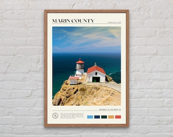 Real Photo, Marin County Print, Marin County Wall Art, Marin County Poster, Marin County Photo, Marin County Poster Print, California