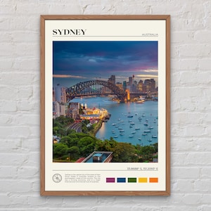 Foto real, impressão de Sydney, arte de parede de Sydney, pôster de Sydney, foto de Sydney, impressão de pôster de Sydney, decoração de parede de Sydney, pôster da Austrália