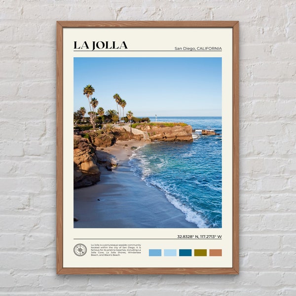 Real Photo, La Jolla Print, La Jolla Wall Art, La Jolla Poster, La Jolla Photo, La Jolla Poster Print, La Jolla Wall Decor, San Diego