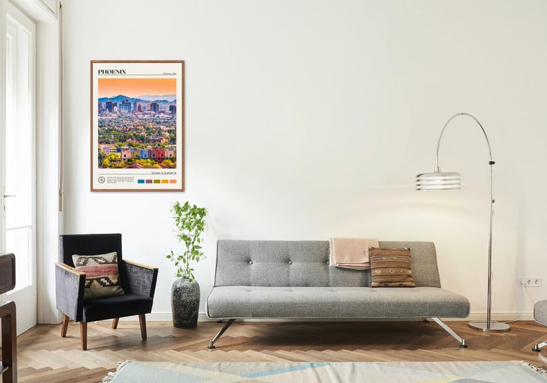 Echte foto, Phoenix-afdruk, Phoenix-muurkunst, Phoenix-poster, Phoenix-foto, Phoenix-posterafdruk, Phoenix-muurdecoratie, Arizona-afdruk afbeelding 3