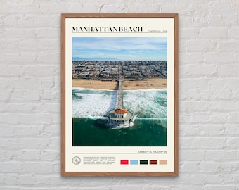 Real Photo, Manhattan Beach Print, Manhattan Beach Wall Art, Manhattan Beach Poster, Manhattan Beach Photo, Manhattan Beach Decor
