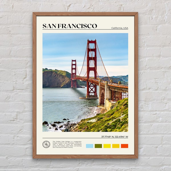 Echtes Foto, San Francisco Druck, San Francisco Wandkunst, San Francisco Poster, San Francisco Foto, San Francisco Poster-Druck, USA