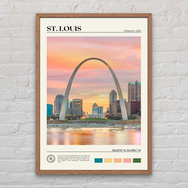 Real Photo, St. Louis Print, St. Louis  Wall Art, St. Louis Poster, St. Louis Photo, St. Louis Poster Print, St. Louis Wall Decor