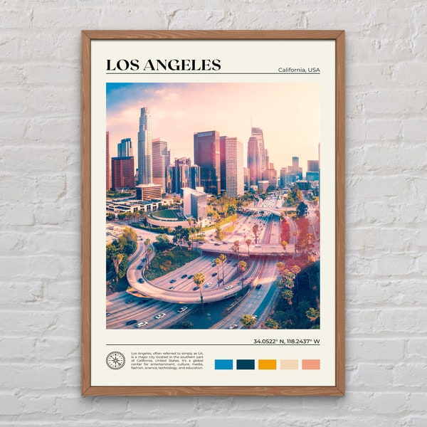 Real Photo, Los Angeles Print, Los Angeles Wall Art, Los Angeles Poster, Los Angeles Photo, Los Angeles Poster Print, California