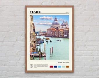 Foto real, Impresión de Venecia, Arte mural de Venecia, Póster de Venecia, Foto de Venecia, Impresión de póster de Venecia, Decoración de pared de Venecia, Impresión de póster de Italia