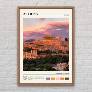 Echtes Foto, Athen-Druck, Athen-Wandkunst, Athen-Plakat, Athen-Foto, Athen-Plakatdruck, Athen-Wanddekor, Griechenland-Plakat, Europa