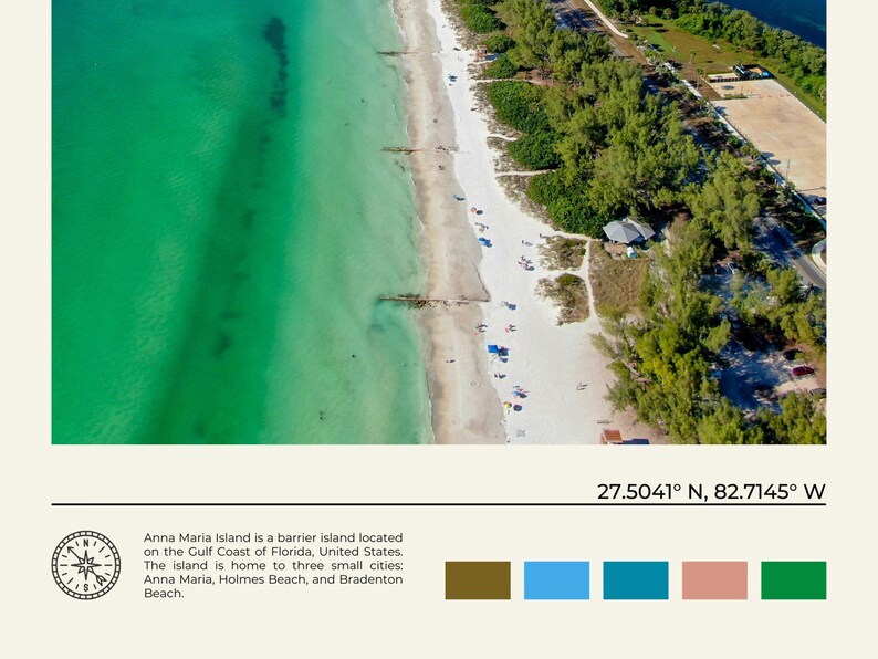 Echtes Foto, Anna Maria Island Druck, Anna Maria Island Wandkunst, Anna Maria Island Poster, Anna Maria Island Foto, Florida Poster Bild 6