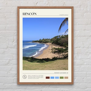 Echte foto, Rincón-print, Rincón-muurkunst, Rincón-poster, Rincón-foto, Rincón-posterprint, Rincón-muurdecoratie, Puerto Rico-poster