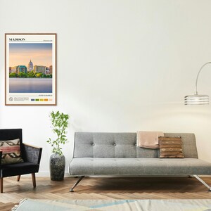 Real Photo, Madison Print, Madison Wall Art, Madison Poster, Madison Photo, Madison Poster Print, Madison Wall Decor, Wisconsin, USA image 3