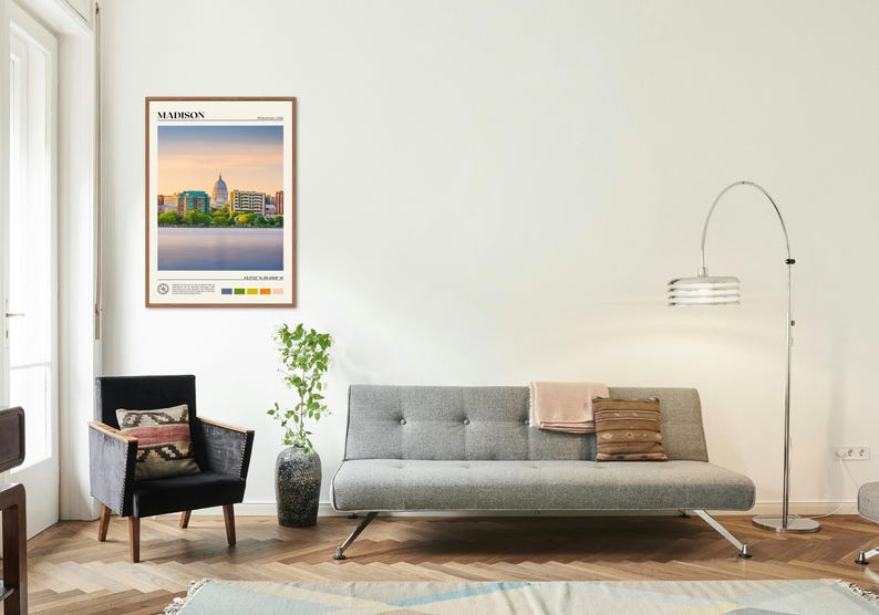 Real Photo, Madison Print, Madison Wall Art, Madison Poster, Madison Photo, Madison Poster Print, Madison Wall Decor, Wisconsin, USA image 3