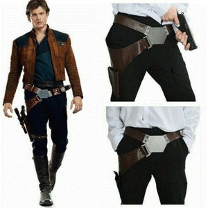 Rubies Han Solo Star Wars Adult Costume Jacket Pants Holster Belt Halloween NEW 