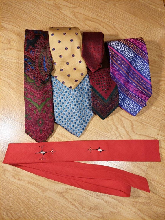 Vintage Ties, 40s-70s,  Mens Ties, Assorted Lot of
