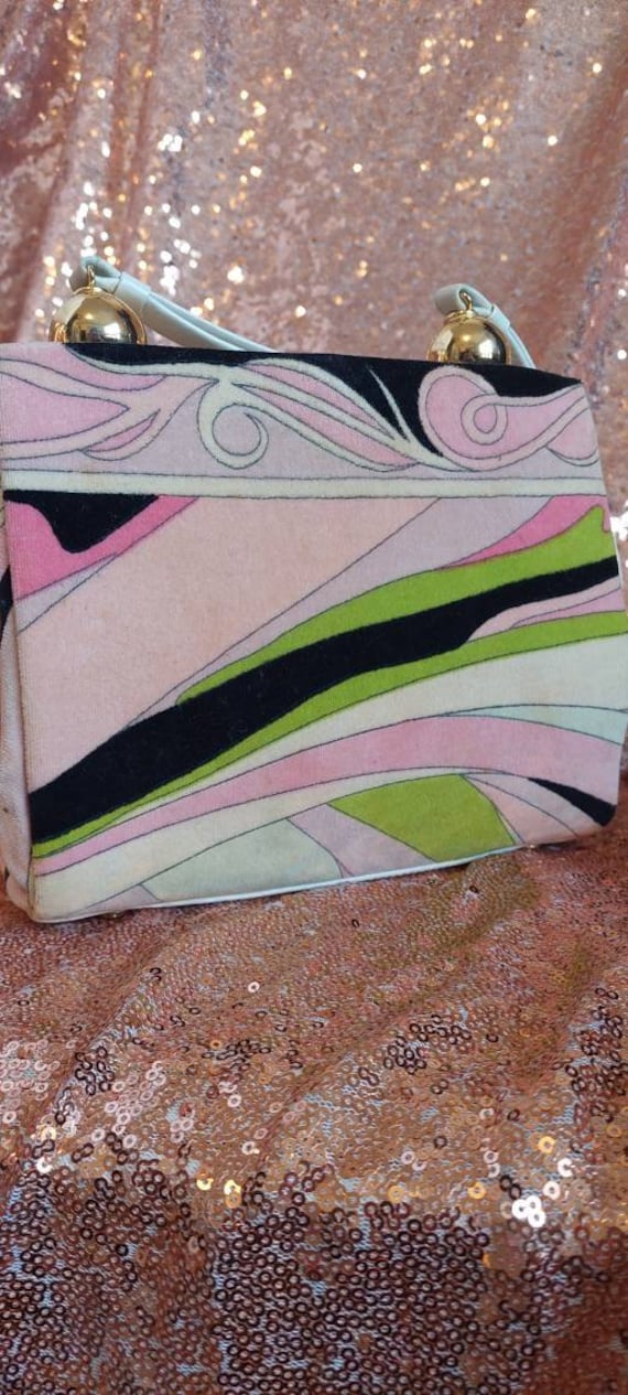 Rare Vintage, Emilio Pucci, 60s purse, Designer P… - image 5