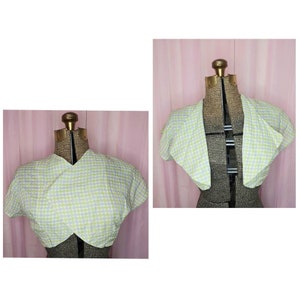 Vintage Top, Vintage Bolero, 50s Vintage, Cotton Bolero, Summer Bolero, Vintage Medium