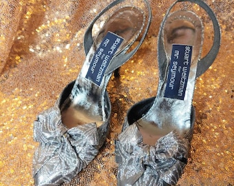 Vintage Shoes, Vintage Heels, Vintage Pumps, Designer Heels, Vintage Stuart Weitzman, Vintage Sparkle Designer Heels