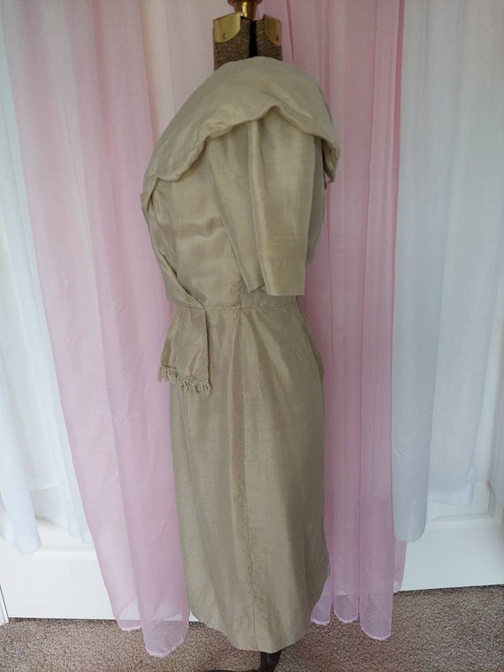 Vintage Dress, 50s Dress, Silk Dress, Sheath Dres… - image 8