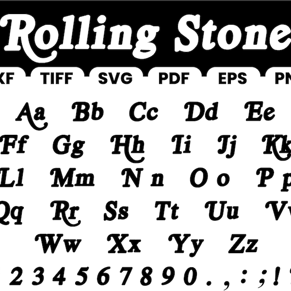 Rolling Font,TTF,Eps,Png,Pdf,Dxf,Svg