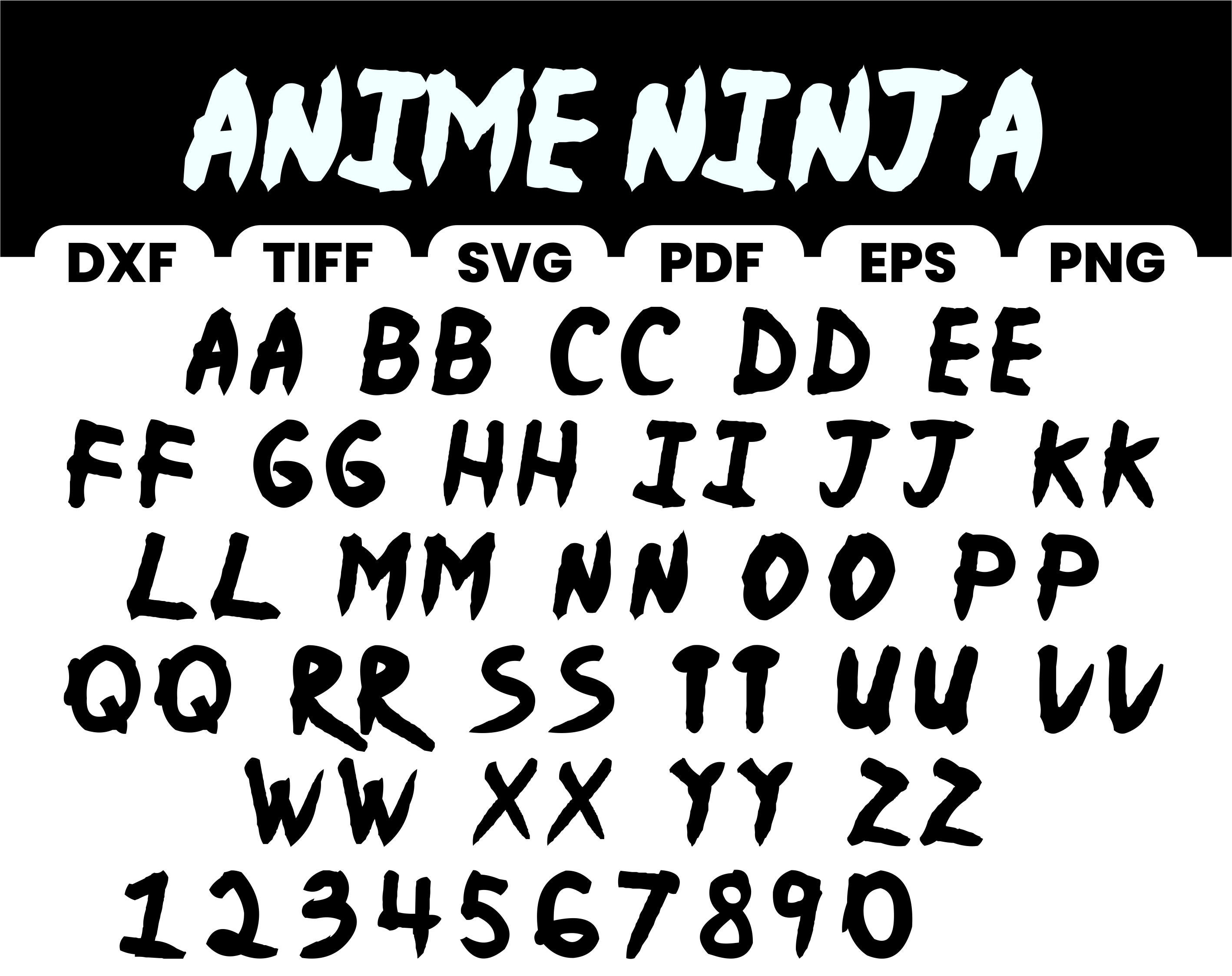 Anime Fonts  GraphicRiver