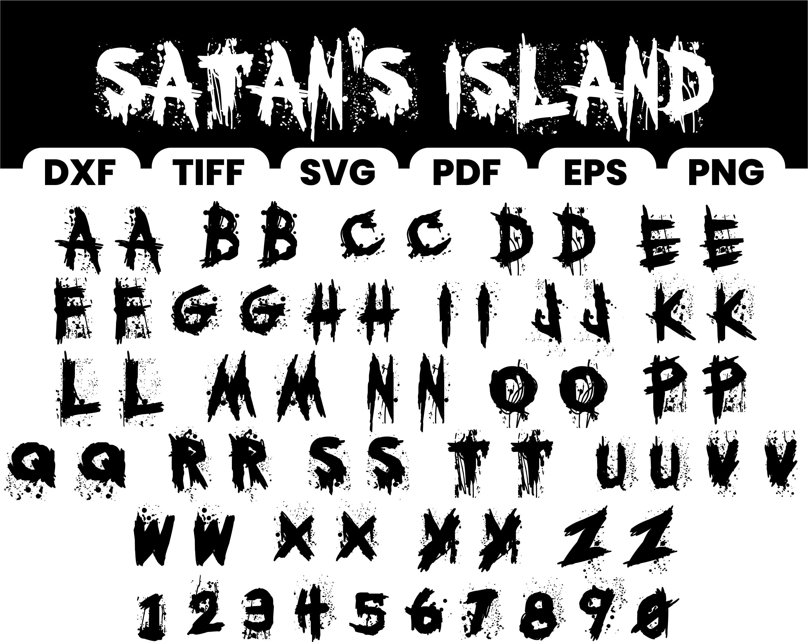 Horror Font Bundlettfepspngpdfdxfsvg Etsy