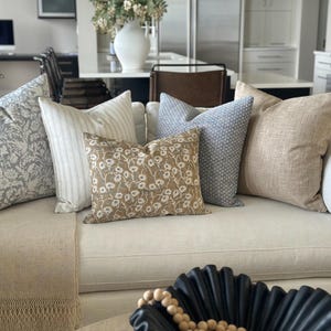 Blue Grey Five Pillow Cover Combo, Sofa Pillow Combo Set, Designer Throw Pillows Set, Sectional Scatter Pillow Combo, Pillow Cover Bundle