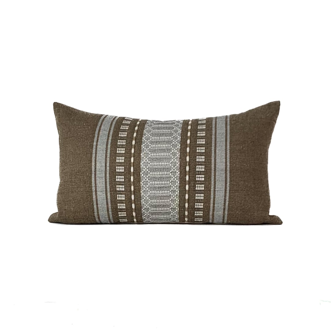 Handwoven 100 Organic Cotton Pillow Cover, Designer Throw Pillow, Boho