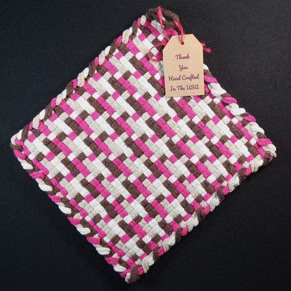 Woven Pot Holder Etsy