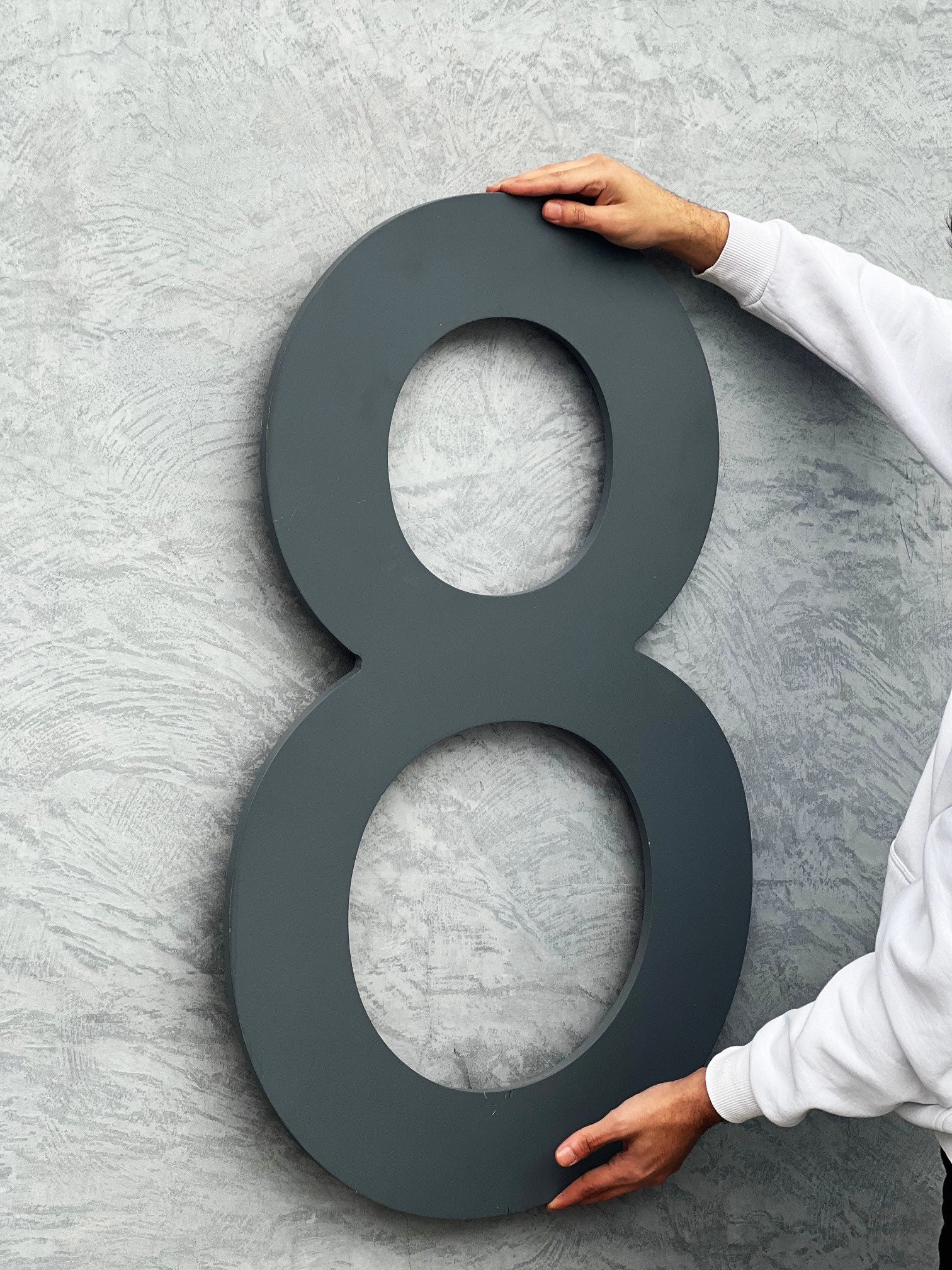 big-house-number-sign-large-acrylic-modern-numbers-letters-etsy