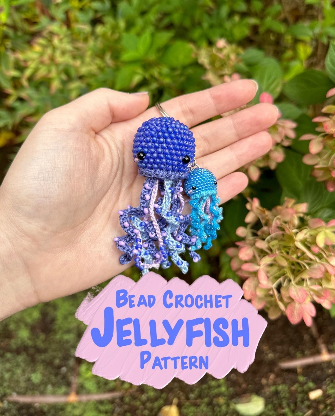 39 Crochet Jellyfish Patterns: Amigurumi, Rattles, Squish, and Keychains 18 Bead Crochet Jellyfish Make your own bead crochet