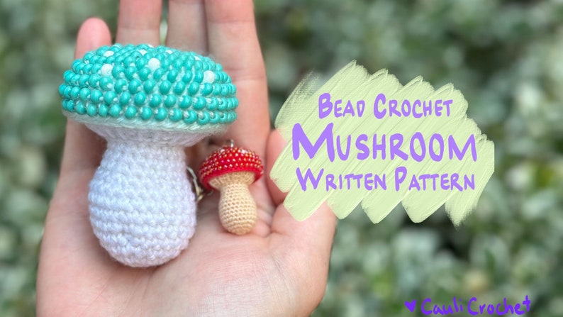 Pärlvirkad svampmönster PDF: Gör din egen pärlvirkade svampamigurumi bild 1