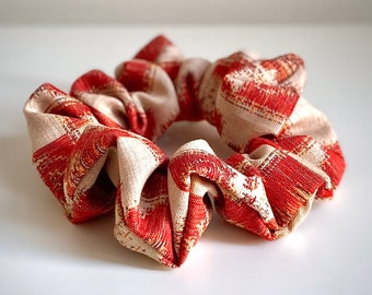 Japonés Kimono Scrunchie Vintage Lana Kimono Hair Tie Tela Pulsera Regalo del Día de la Madre para su regalo temático japonés Chouchou