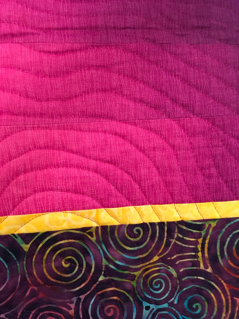 Two Fabric Bargello Quilt Etsy