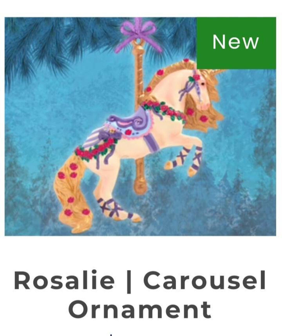 Breyer Horse Christmas Ornament New 2022 Carousel Rosalie Etsy