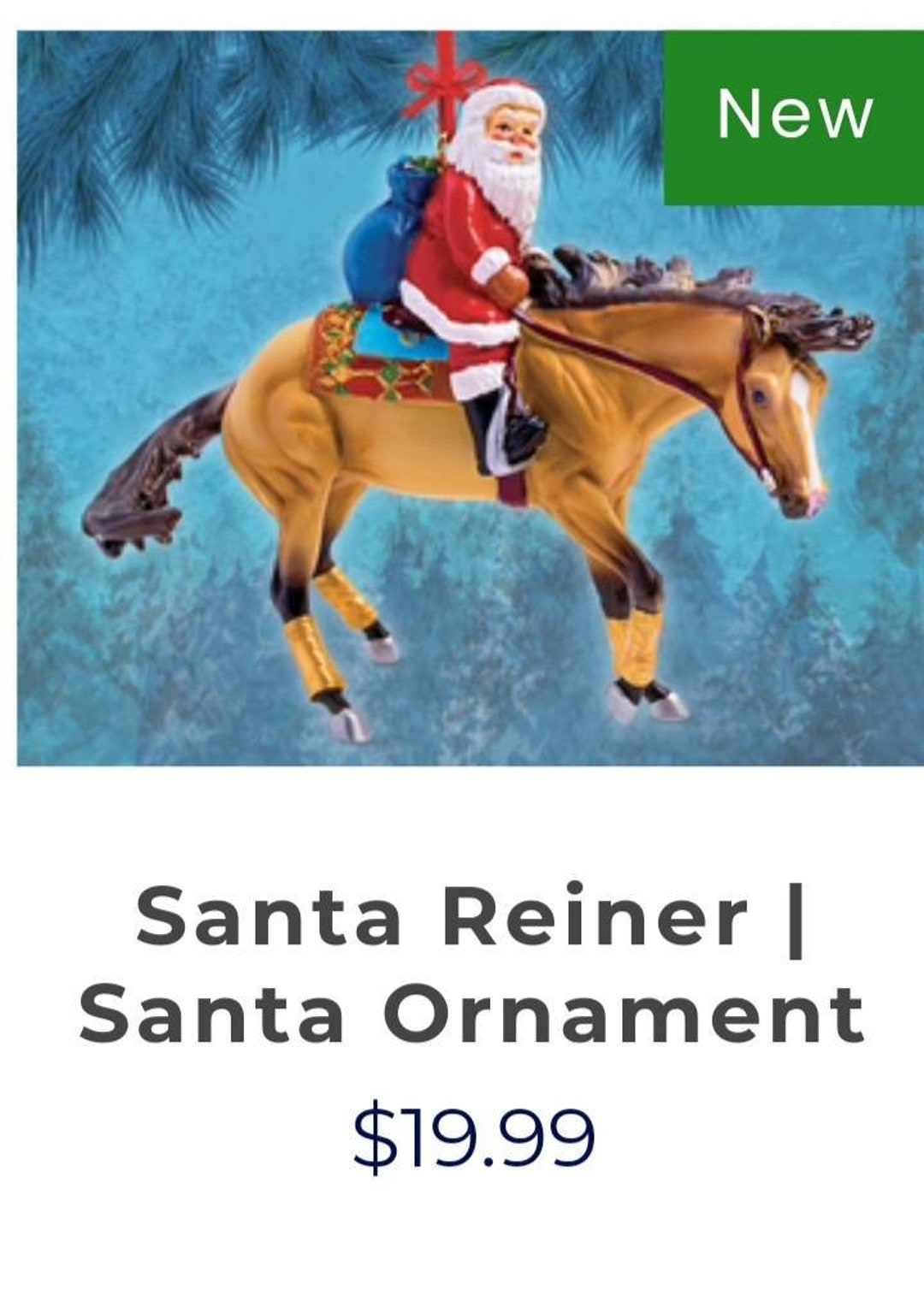 Breyer Horse Christmas Ornament New 2022 Santa Reiner Etsy