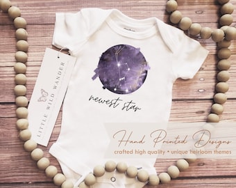 Orion Newest Star Constellation Baby Onesie ®, Galaxy Newborn Outfit, Space Theme Birthday Tee Shirt, Unisex New Baby Clothing