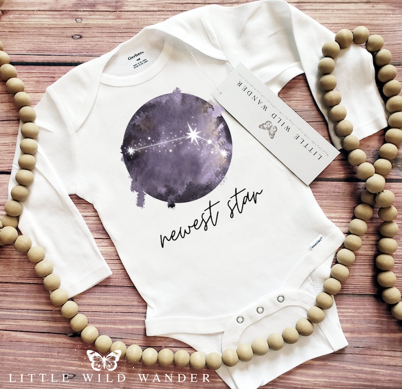 Newest Star Baby Onesie® Constellation Announcement Bodysuit Etsy