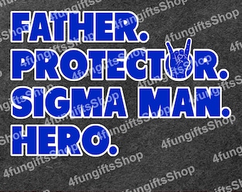 National Pan-Hellenic Council Father Protector Sigma Man Hero Includes EPS, SVG & PNG. Digital Download.