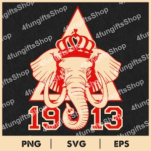 Womens Delta 1913 Sorority Elefant enthält Eps, SVG & Png. 1913 DST Digitaler Download.