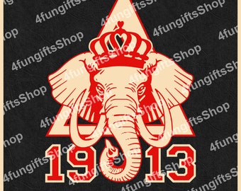 Womens Delta 1913 Sorority Elephant Includes Eps, Svg & Png. 1913 DST Digital Download.