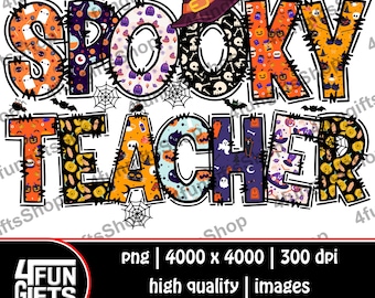 Gruseliger Lehrer Halloween PNG Design (Digitaler Download)