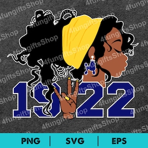 SGRho 1922 Sorority Afro Hair Poodles Hand Sign Includes EPS, SVG & PNG. Digital Download.