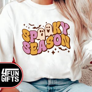 Spooky Season Halloween Png, Halloween Sublimation Design, Retro Halloween Png, Halloween Shirt. Digital Download.