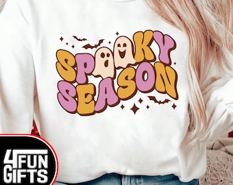 Retro Halloween PNG: Sublimeringsdesign för den kusliga säsongen (digital nedladdning)